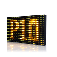 P10 Gelbes Einfarbiges Outdoor-LED-Anzeigemodul Nachrichtentafel 320*160mm HUB12 LED-Schilder Panel