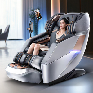 Großhandel 4D <span class=keywords><strong>Massage</strong></span> stühle für den Heimgebrauch, luxuriöser Ganzkörper, Schwerelosigkeit SL-Schiene, voll automatische AI-Sprach steuerung - Product Image 3