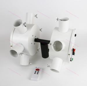 12<span class=keywords><strong>คิว</strong></span>12ช่องวงกลมหมุนได้สองล้อไร้สายรีโมทคอนโทรลระบบยิงดอกไม้ไฟแบบเย็น - Product Image 3