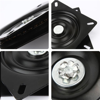 Support de platine tournante en acier robuste de 6,5 pouces, plaque pivotante à 360°, usage scolaire, salle à manger/cuisine, design moderne, épaisseur 2,0 mm