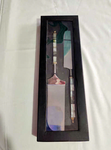 Blue Handle Fork Holder Stylish Stainless Steel Eco-Friendly Durable Professional Chef Utensil - Product Image 1