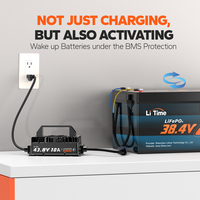 Chargeur de batterie au lithium étanche et anti-poussière IP65 avec 8 protections de sécurité Caractéristiques de protection contre les surtensions et les sous-tensions