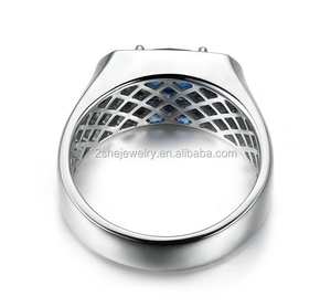 2 lei personalizzazioni professionali anelli per ragazzi blu CZ regalano <span class=keywords><strong>a</strong></span> <span class=keywords><strong>qualcuno</strong></span> un regalo <span class=keywords><strong>a</strong></span> sorpresa - Product Image 2