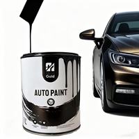 Peinture automobile en résine époxy haute performance, couleur métal noir, utilisée pour la modification de la couleur des voitures, la réparation et la peinture complète des véhicules