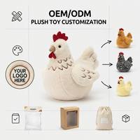 Boneka Ayam Realistis Langsung dari Pabrik, Tekstur Bulu Detail Tinggi, Super Lembut, Produsen Boneka Plush Kustom