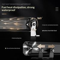 Barra de Luz LED de Doble Fila de 10-30V, Antideslumbrante, de Alta Intensidad, para Techo de Vehículos Todoterreno