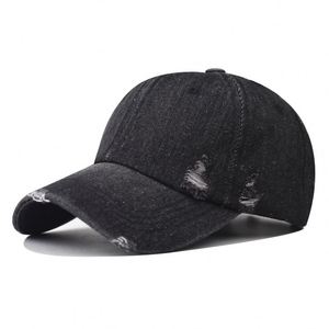 Gorra de béisbol vaquera de alta calidad para hombre y mujer, con logotipo personalizado, diseño con efecto desgastado, estilo deportivo y formal, característica de tela común - Product Image 5