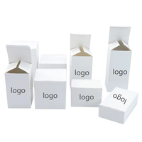 Vente en gros carton ondulé blanc avec logo imprimé personnalisé Boîte d'avion Boîtes d'emballage en carton pour bougie Portefeuille Papier d'expédition