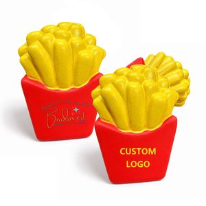 Jouets anti-stress en forme de frites personnalisées en gros, avec logo imprimé, cadeaux promotionnels pour événements d'entreprise - Product Image 1