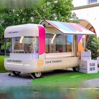 Camion de restauration mobile préfabriqué, pizza, barbecue, food truck, remorque avec cuisine complète, kiosque à café, remorque de concession alimentaire, foodtrucks