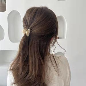 醋酸纤维迷你豹纹对拉卡贝罗鲨鱼毛爪3厘米夏季法国复古夹发夹光滑女性发夹 - Product Image 2