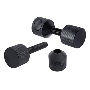 Pasadores de Alineación de Bridas de Liberación Rápida - Pasadores de Acero al Carbono con Doble Orificio de 7/16'' y Botón de Empuje, Recubiertos de Óxido Negro, Juego de 2 para Automoción - Product Image 2