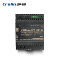 Trelin 100W DPR-100 12V 24V 48V Alimentation industrielle pour semi-conducteurs et équipements de vieillissement, large plage de température -40 à +70°C SMPS