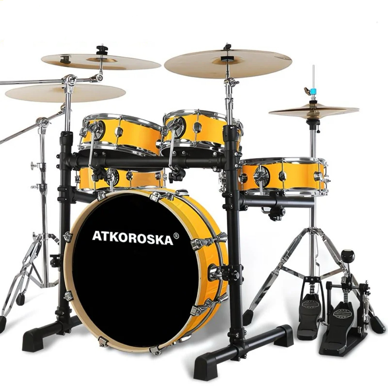 Yellow + D10 Polished (5-Drum 4-Cymbal)