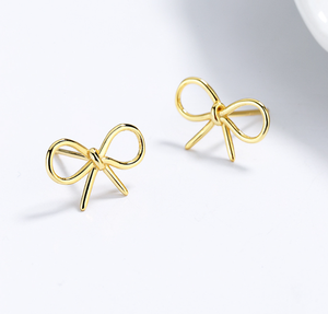 CANNER 2024 Nuevos Pendientes de Plata de Ley 925 con Lazo y Cinta, Joyería para Mujeres y Niñas, Venta al por Mayor - Product Image 6