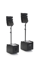 Sistema de Altavoces Line Array Activos y Pasivos HYANKA LVP-212 de 12 Pulgadas, 200W+, Sonido Envolvente, Plástico Resistente al Agua