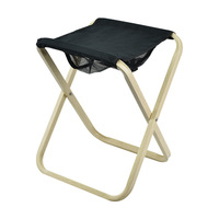 Tabouret de pêche pliable d'extérieur en alliage d'aluminium robuste et tissu Oxford 600D, réglable en hauteur, portable et ultra-léger pour le camping
