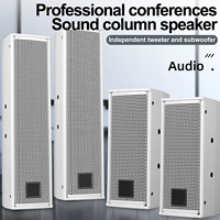 Système de sonorisation professionnel Biner DS6 2 unités, 110W, colonne blanche, équipement pour conférence
