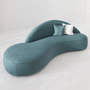 El área de descanso del sofá de forma irregular sirve para tiendas de ropa y salones de belleza para mujeres negras que ofrecen un sofá de lujo informal - Product Image 6