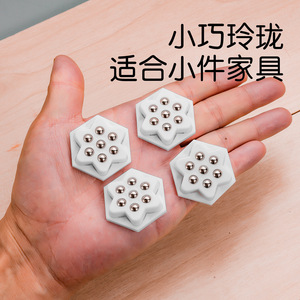 Roulettes pivotantes Niu Xiang Seven Ball, capacité de charge de 60 kg, silencieuses, pour déplacer les meubles, avec support adhésif - Product Image 3