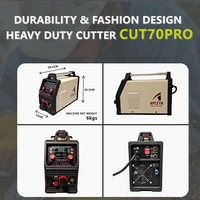 APEXYN CUT-70Pro Nuevo Cortador de Plasma CNC Monofásico de 25 mm para Bricolaje en Casa, Mini Cortador de Metal para Acero Inoxidable y Aluminio de 0.1 mm de Precisión IGBT