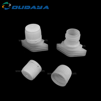 Fermeture de buse de bec en plastique PE/PP de 15mm avec couvercle rabattable couvercle à vis pour détergent poudre liquide pochette de bec