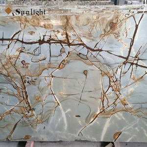 Превосходный выбор, ониксовая голубая мраморная плитка в римском стиле/Шарообразная натуральная плитка, ониксовый синий мрамор для гостиничного проекта - Product Image 2