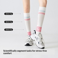 Chaussettes de compression pour femmes, sans couture, absorbant la transpiration et anti-odeurs, pour yoga, saut à la corde, fitness, athlétisme professionnel