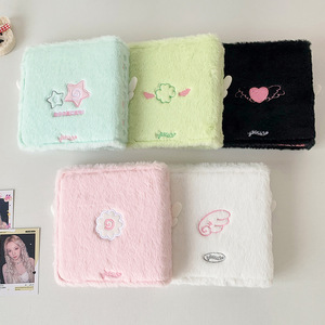 Album <span class=keywords><strong>photo</strong></span> en peluche A7 motif ailes d'ange de dessin animé, album de rangement pour photos Polaroid pour étudiants, classeur de photocartes 3 pouces pour fans de stars, style féminin - Product Image 5