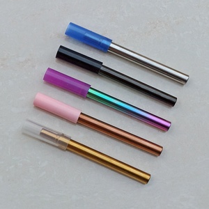 Cannuccia pieghevole in acciaio inossidabile telescopico estensibile ecologico con punta in Silicone e portachiavi in metallo - Product Image 3