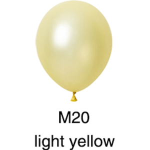 Palloncino in lattice giallo chiaro metallizzato M20 per feste e celebrazioni per adulti - Product Image 1