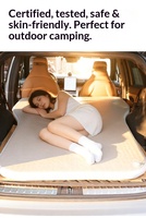 Matelas gonflable portable à gonflage rapide, lit d'appoint pour voiture avec surface douce brossée, ajustement universel pour la plupart des modèles de SUV