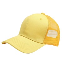 Baseballcap met effen mesh achterkant, aangepaste logo, verstelbare snapback trucker cap voor heren en dames