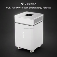Système de stockage d'énergie AC 6KW 16kWh, batterie LiFePO4 51.2V 314Ah, plus de 6000 cycles, CAN, mural, tout-en-un pour l'énergie solaire domestique