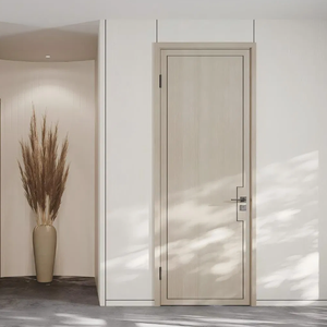 Puerta de escuela compuesta duradera de diseño moderno con marco de aleación de aluminio superficie de polímero acabada característica a prueba de viento - Product Image 1