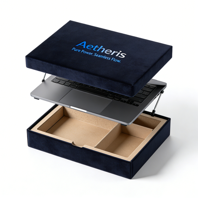 Customized Laptop Shipping Package Box Recyclable Cardboard Computer Packaging Box for Consumer Electronics Storage
