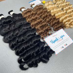 Grande quantité en stock très haute qualité cuit à la vapeur bouclés en vrac extension de cheveux Hairshop pas de perte vietnamien disponible - Product Image 5
