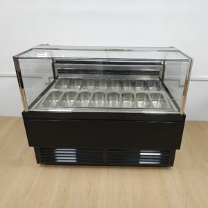 Congelatore Espositore per Gelato a 18 Vaschette, Design Nero - Product Image 5