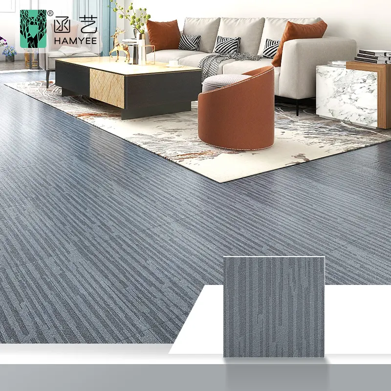 Nuevo azulejo de suelo de vinilo de PVC con pelar y pegar de alta calidad alfombra de azulejo autoadhesiva