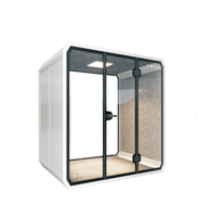 Cabine de bureau insonorisée, isolation acoustique, salle silencieuse, cabine modulaire pour bureau, studio, espace de coworking