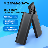 Boîtiers en aluminium M2 NVMe/SSD pour disques durs, boîtier de stockage, accessoires informatiques