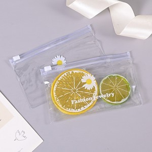 Bolsas <span class=keywords><strong>de</strong></span> Embalaje Cosméticas Transparentes <span class=keywords><strong>de</strong></span> PVC con Cierre <span class=keywords><strong>de</strong></span> Cremallera, Diseño Fresco y Pequeño, Versión Coreana, para Champú, Mascarilla Facial, Rubor - Product Image 2