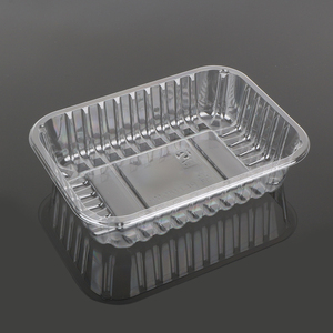 Boîte en plastique transparente <span class=keywords><strong>jetable</strong></span> sans <span class=keywords><strong>couvercle</strong></span> <span class=keywords><strong>plateau</strong></span> d'emballage de fruits et légumes frais - Product Image 1