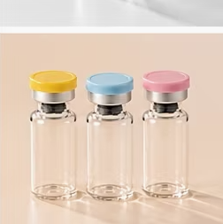 Envase Cosmético de Vidrio Transparente de 5ml, 10ml, 15ml con Tapas Plateadas, Doradas y Negras, Color Personalizado Disponible - Product Image 5