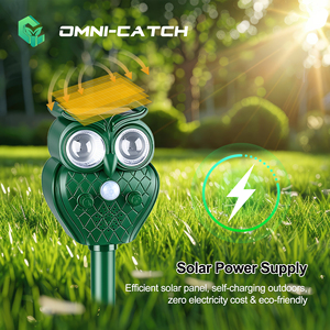 Dissuasore per Animali da Giardino a Energia Solare Ricaricabile Impermeabile a Ultrasuoni per il Controllo dei Parassiti e degli Animali Selvatici: Cervi, Procioni, Scoiattoli - Product Image 4