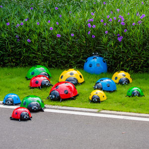 Decoración de parque temático, decoración de mariquita milagrosa, esculturas de mariquita de fibra de vidrio, esculturas de dinosaurio impermeables, adorno de dinosaurio - Product Image 6