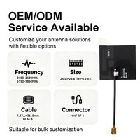 Antenne WiFi interne double bande 2.4G 5.8G FPC 3dBi, antenne PCB flexible avec adhésif 3M MHF1 pour maison intelligente, caméra IoT, routeur