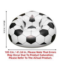 Bestseller - Canapé gonflable en PVC en forme de ballon de football et de basket-ball - Chaise longue pour adultes - Intérieur/extérieur - Capacité 100 kg