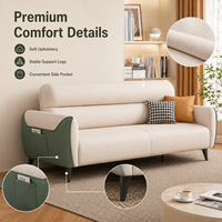 Modernes Luxus-Schlafsofa 3-in-1 mit Relaxfunktion, platzsparender Stauraum und Designer-Komfort für Ihr Zuhause