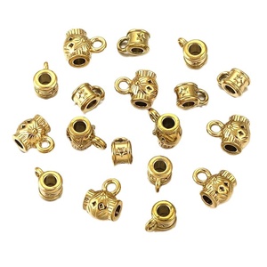 Aceworks Lantern Charm <b>Beads</b> | 18K PVD Gold Plated Stainless Steel <b>Large</b> Hole Pendant Spacer DIY Bracelet/Necklace Making Model - Product Image 5